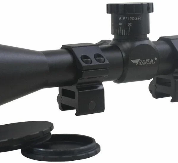 BSA Sweet 6.5 Creedmoor 4.5-18x 40mm AO Rifle Scope with Weaver Rings