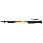 PS Products PS ZAP STAFF, collapsed black and orange staff with wrist strap shown from the side