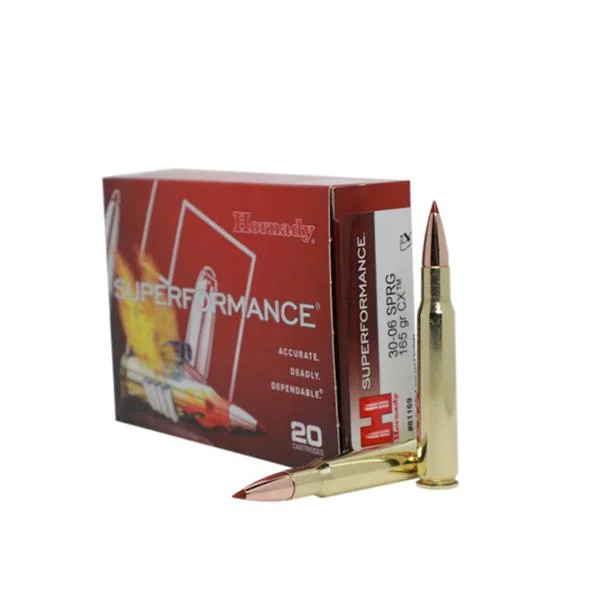 Hornady Mfg Hornady Superformance Rifle Ammunition .30-06 SPRG 165gr CX SPF 2940 fps 20/ct