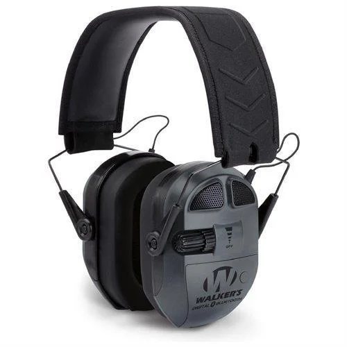 Walkers Game Ear Walkers Ultimate Power Muff Quads W/Aft/Electric/Black