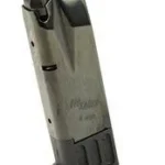 Sig Sauer P228 P229 handgun magazine, angled side view in black and silver