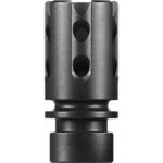 Daniel Defense Superior Suppression Device Assy black cylindrical muzzle device, front view