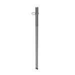 AOB Bog Deadshot Compact Standing Bipod, black folded view with narrow paired legs