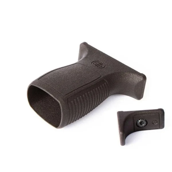 Sig Sauer Tread Vertical Grip Kit, black textured grip and mounting piece in side view