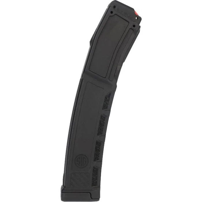 primary-54558 Sig Sauer MPX handgun magazine, curved black front angled view