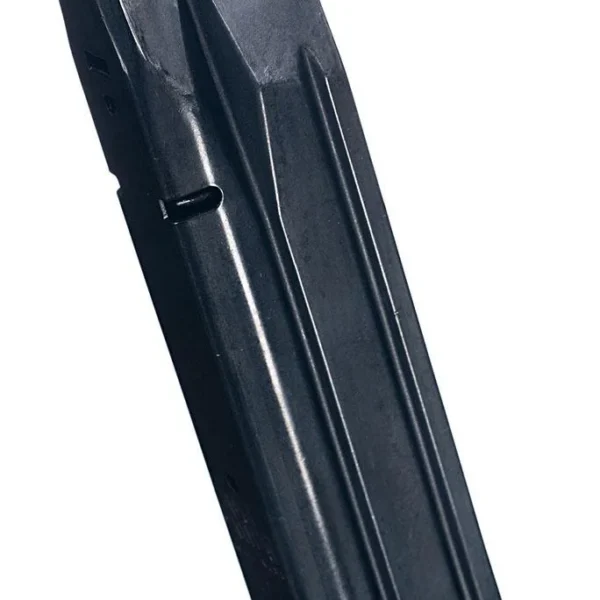 Promag Handgun Magazine CZ P10-F / P10-C, blued steel magazine in angled front view