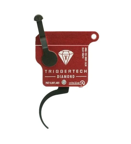 primary-54620 TriggerTech Rem Clone (NO BOLT STOP) Black Diamond Pro Trigger Single Stage Adjustable Black/Red