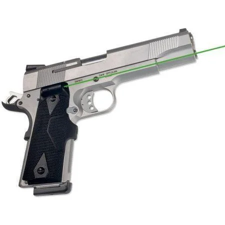 Crimson Trace Corporation Crimson Trace Semi-Automatic Lasergrip - 1911 Gov't/Commander Front Activation Green Laser