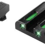 Truglo TFX Tritium/Fiber-Optic Day/Night Sights Fits GLOCK 17 / 17L 19 22 23 24 26 27 33 34 35 38 AND 39 - White Outline