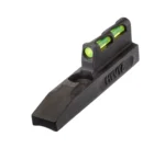 HIVIZ LiteWave Front Sight for Ruger 22/45 Lite, black angled view with green fiber-optic insert