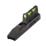HIVIZ LiteWave Front Sight for Ruger 22/45 Lite, black angled view with green fiber-optic insert