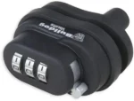 Bulldog Cases Single Pack Trigger Lock black lock, angled front view with three-number combination