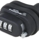 Bulldog Cases Single Pack Trigger Lock black lock, angled front view with three-number combination