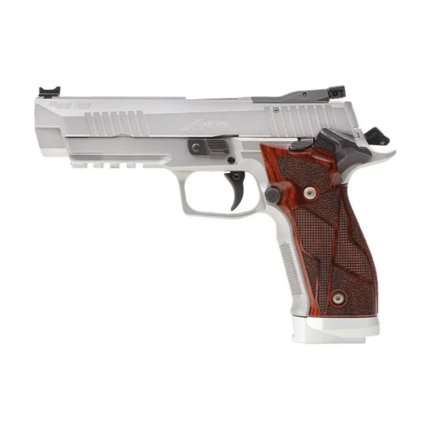 Sig Sauer P226 X-Five Stainless Custom Works Handgun 9mm Luger 20rd Magazines(3) 5" Barrel Cocobolo Grips SAO