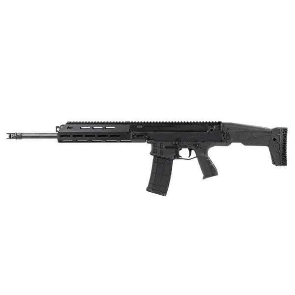 CZ-USA CZ Bren 2 Ms Carbine, black left-side view with magazine, rail and adjustable stock