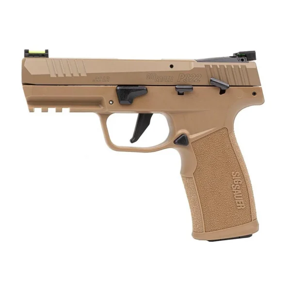Sig Sauer P322 Coyote Handgun .22 LR 20rd Magazines(2) 4" Barrel Fiber Optic Sights Optic Ready
