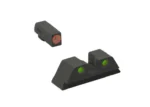 Meprolight MEPROLT HB FOR GLK 42/43 ORG/GRN black front and rear sights with colored dots