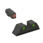 Meprolight MEPROLT HB FOR GLK 42/43 ORG/GRN black front and rear sights with colored dots