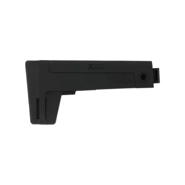 B5 Systems B5 AK Stock, black right-side view with angular butt and mounting point