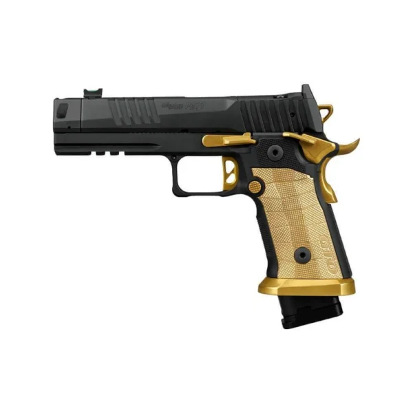 Sig Sauer Sig Saur P211 Spectre Comp Handgun 9mm Luger 23(1) & 21(2)rd Magazines 4.4" Compensated Barrel SAO Brass Grip Optic