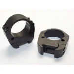 Talley Modern Sporting Scope Ring 35mm Med Black 2/ct, two black scope rings from angled views