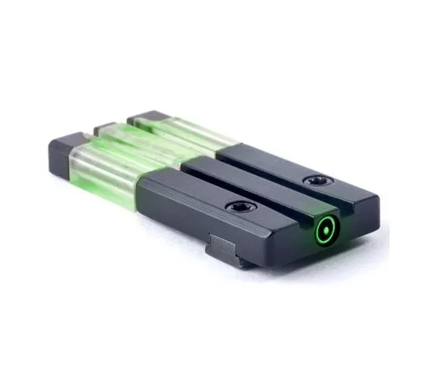 Meprolight ML63216 Fiber-Tritium Bullseye Front Sight, black sight with green inserts