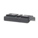 Reptilia Saddle Mount, black angled top view with dual mounting slots