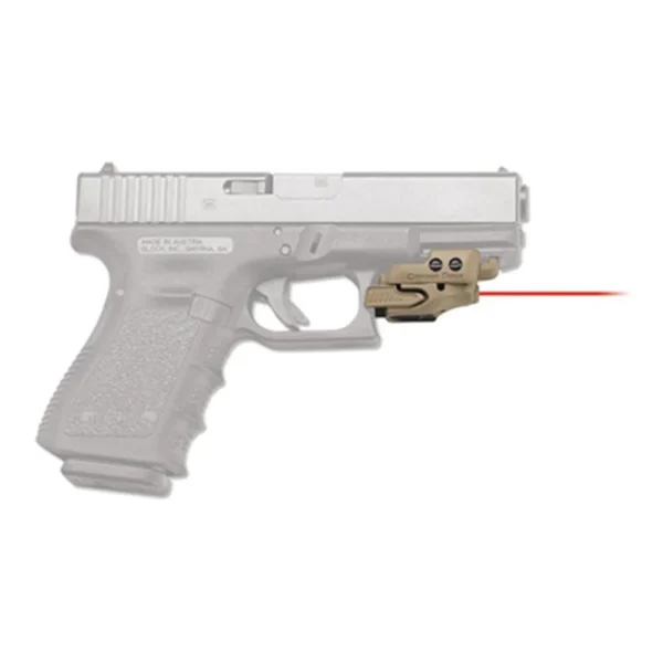 Crimson Trace Corporation Crimson Trace Crimson Defender Rail Master Red Universal Handgun Laser Sight Tan