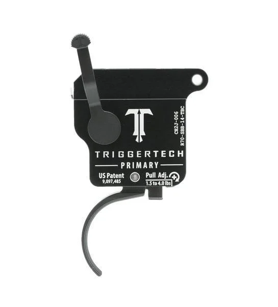 primary-54834 TriggerTech Rem 700 Primary Curved Trigger Single Stage Black/Black