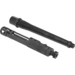 CMMG Barrel and BCG Kit, black barrel and bolt carrier group shown diagonally
