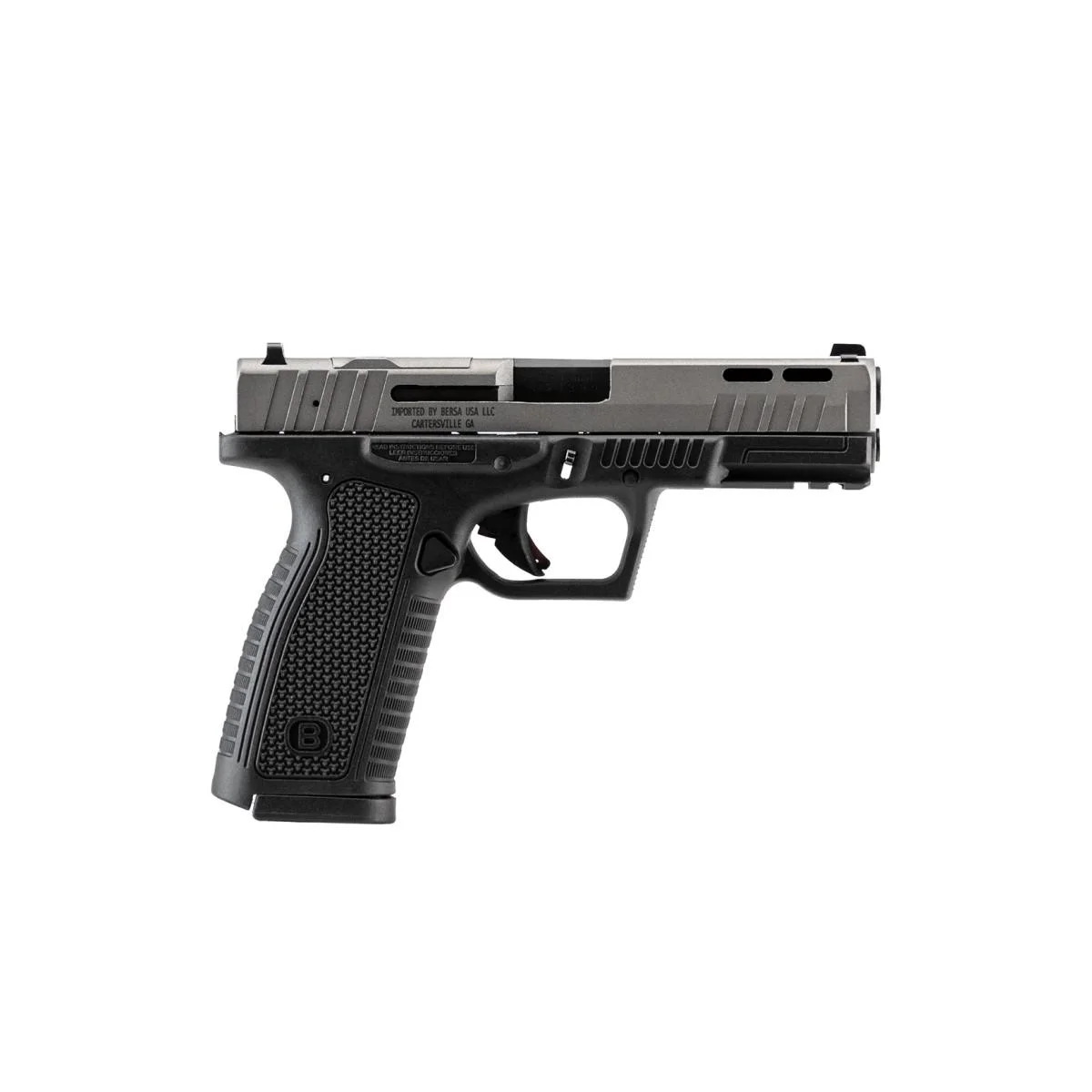 primary-54877 Bersa USA Bersa BP9FS 9MM 17Rd Magazine (2) 4.25" Barrel Matte Black Optics Ready