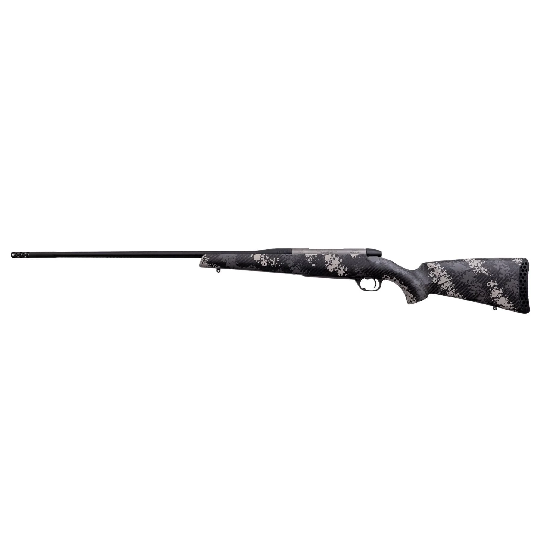 primary-549 Weatherby Mark V Backcountry 2.0 Ti Rifle 6.5 Creedmoor 4rd Magazine 22" Barrel Synthetic Stock Grey and White