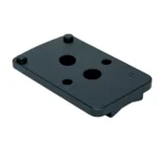Talley Benelli Super Black Eagle RMR Mount, black rectangular mount in top angled view