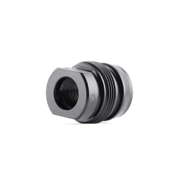 Dead Air Xeno Xero Mount, black metal mount in angled view with threaded ends and hex flats