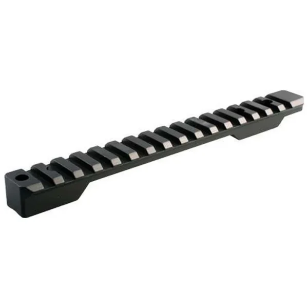 Talley Picatinny Base for Savage AXIS LA 0 MOA, black angled top view with slotted rail