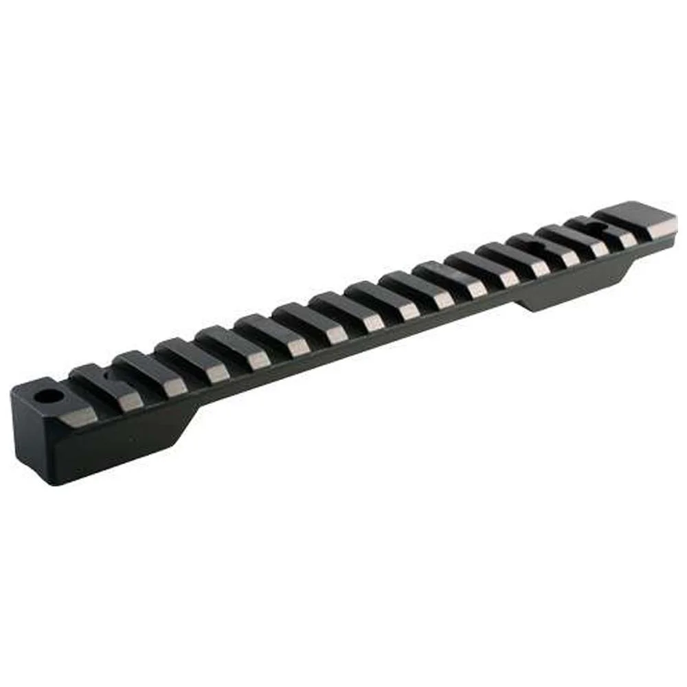 primary-54927 Talley Picatinny Base for Savage AXIS LA 0 MOA, black angled top view with slotted rail