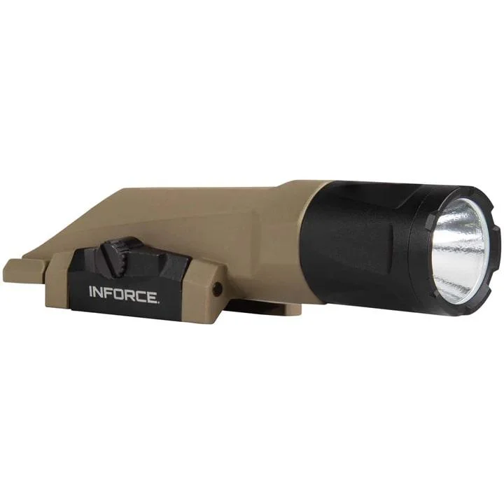primary-54961 Sellmark Corporation Inforce WMLx White Gen 3 Weapon Light, FDE and black right-side view