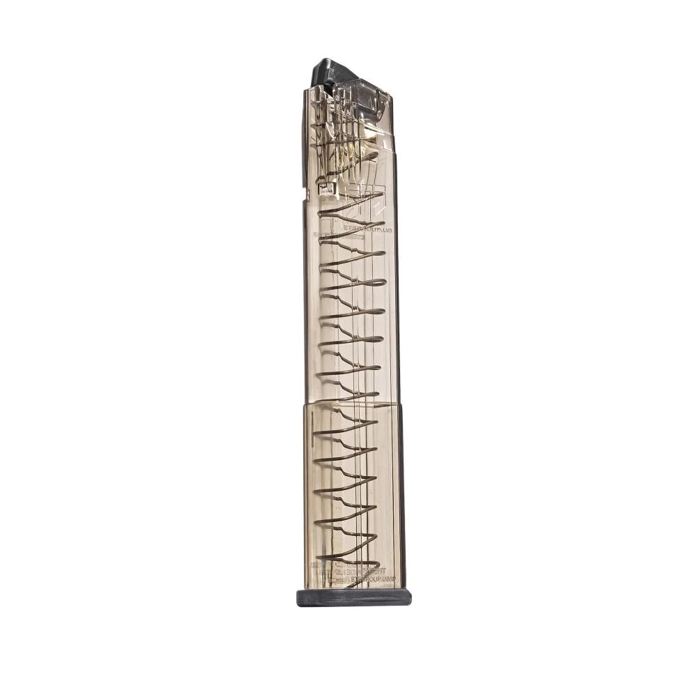 primary-54988 Elite Tactical Systems Omega Sig Sauer P320 magazine, upright clear body with visible spring