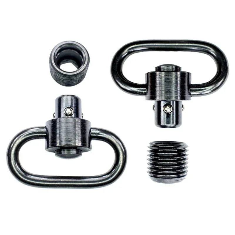 primary-55021 Grovtec Heavy Duty Push Button Swivel Set with Base, black swivels and threaded mounting pieces