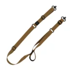 Grovtec QS 2-Point Sabre Rifle Sling, coyote brown straps with black push-button swivels