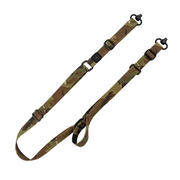Grovtec QS 2-Point Sabre Rifle Sling, MultiCam view with push-button swivels