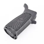Wilson Combat AR Platform Pistol Grip, black angled side view with textured starburst panels