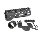 Midwest Industries Combat Rail, black M-LOK handguard with top rail and mounting hardware