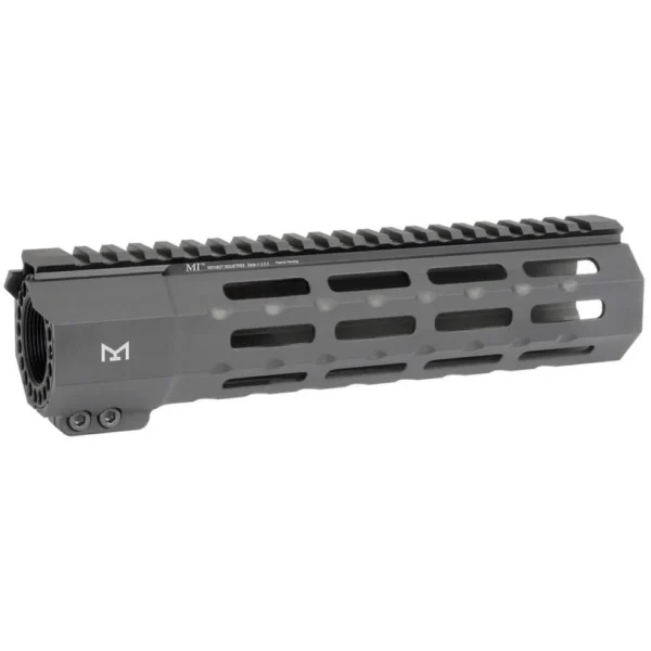 Midwest Industries Suppressor Series handguard in black with top rail and M-LOK slots