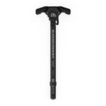 BREEK SLDGHMR AR15 charging handle, black top view with wide ambidextrous handles