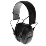 Walker's Cloak Dual Mic Electronic Muff, black over-ear design with padded headband