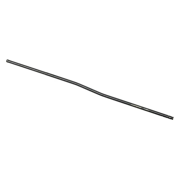 CMC AR15 Gas Tube Carbine Length, black angled side view of slender bent tube