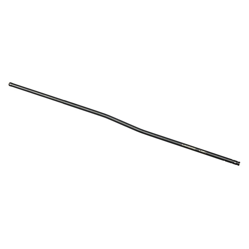 primary-55162 CMC AR15 Gas Tube Carbine Length, black angled side view of slender bent tube