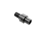 CMMG Thread Adapter PS90, black angled side view showing external and internal threaded ends