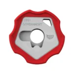 Real Avid Smart Wrench 1911 red and gray front view with central circular opening and contoured edge